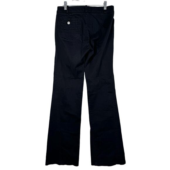 BCBGMAXAZRIA Black Mid Rise Straight Leg Pants 2 - Picture 2 of 9